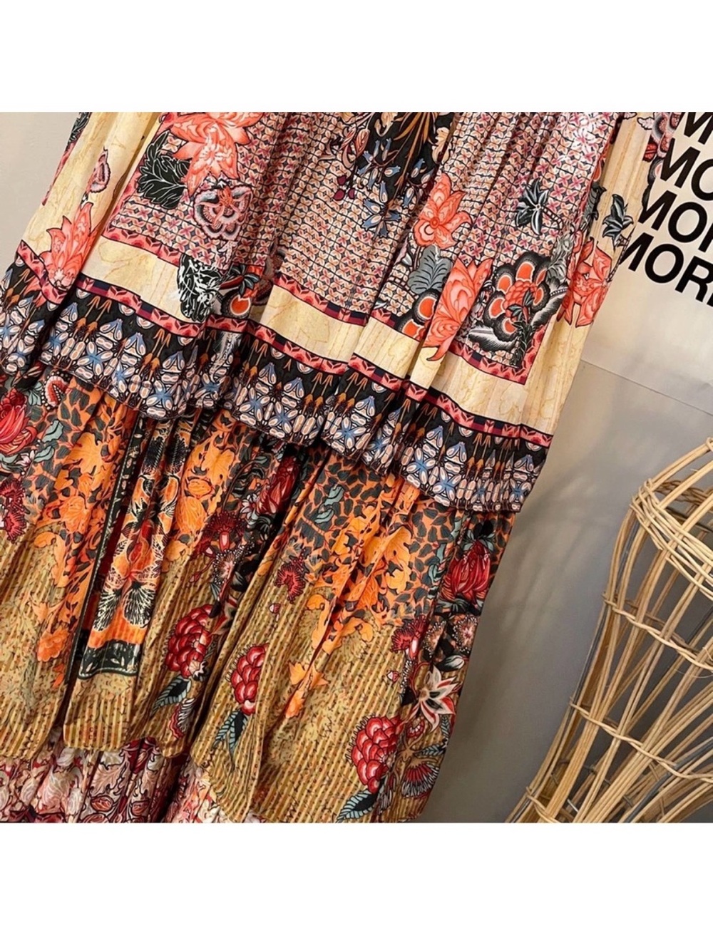 Anthropologie x Bhanuni by Jyoti Tiered Halter Midi Dress - Picture 5 of 5